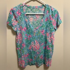 Lilly Pulitzer Etta V-Neck T-Shirt